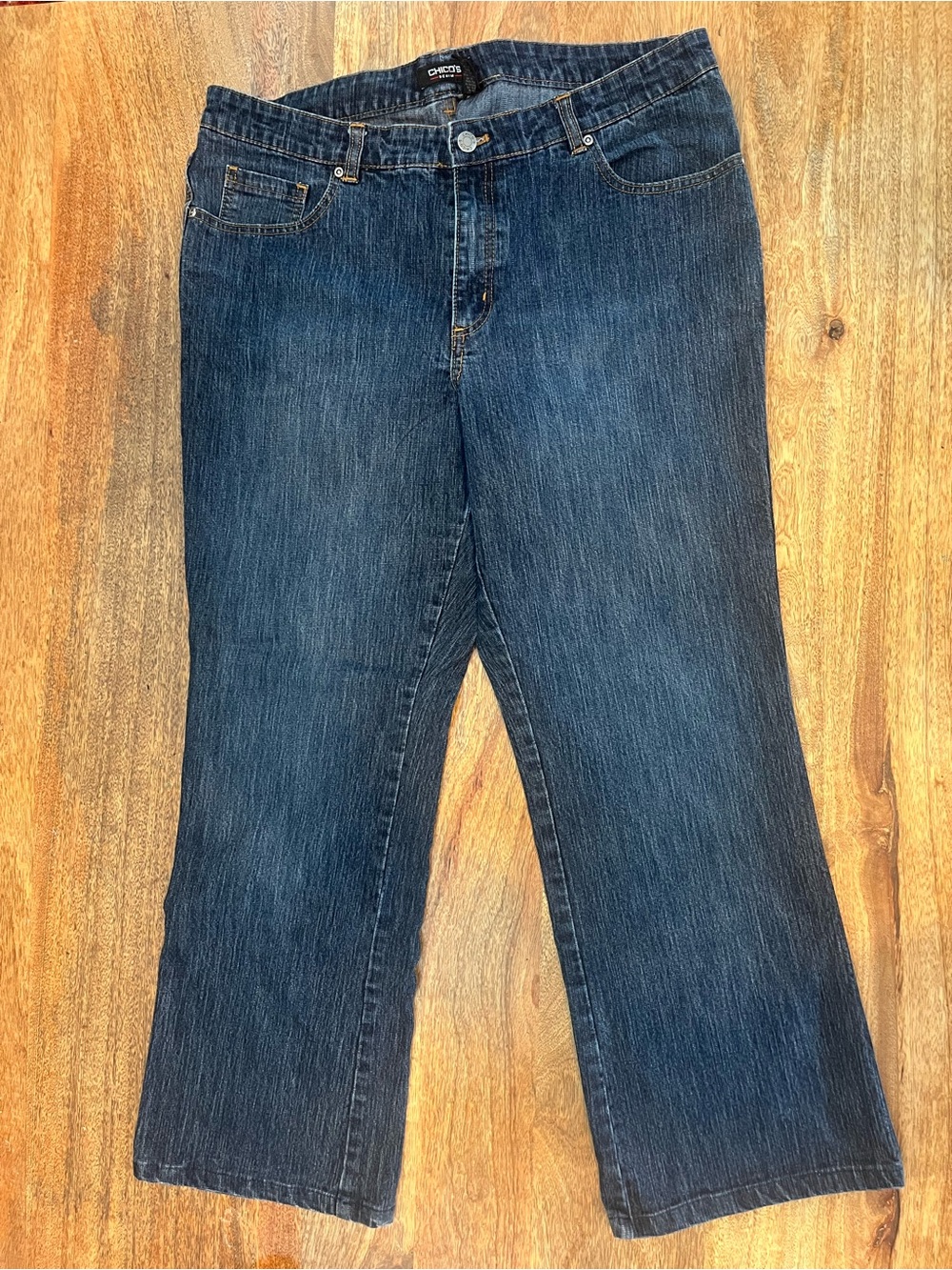 Chico’s Dark Wash Straight Jeans